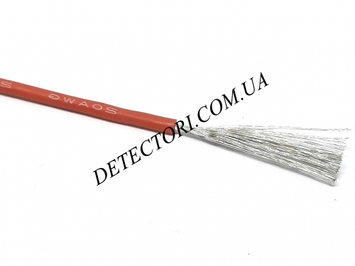 Провід силіконовий 0.5мм2(20AWG) червоний 1 м фото 1 Провід силіконовий 0.5мм2(20AWG) червоний 1 м фото 1