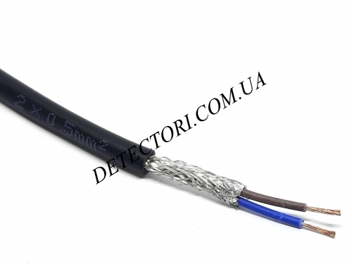 Екранований кабель RVVP 2 x 18AWG мідний сигнальний ПВХ 2 жили фото 1