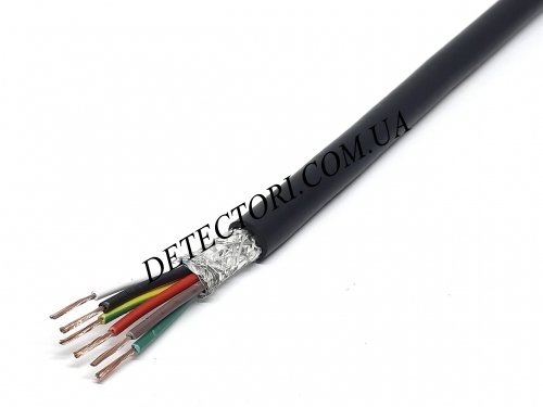 Екранований кабель RVVP 6 x 17AWG мідний сигнальний ПВХ 6 жил фото 1