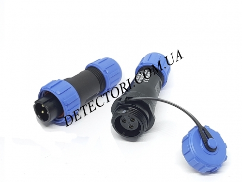 Разъем EKYK SP-13-3P герметичный межкабельный на 3 контакта IP-68 фото 1