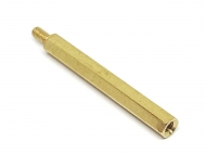 Латунна стійка M3x38+6 монтажна для друкованих плат
