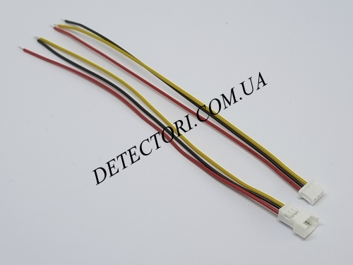 Разъем стыковочный micro JST PH1.25 3PIN на 3 контакта с проводом 10 см фото 1