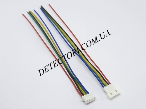 Разъем стыковочный micro JST PH1.25 5PIN на 5 контактов с проводом 10 см фото 1