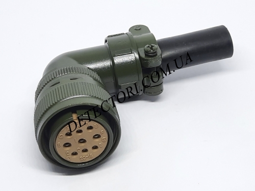 Штекер угловой MS3108A20-18S на 9 контактов фото 1