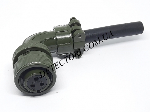 Штекер кутовий MS3108A14S-7S на 3 контакти фото 1