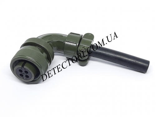 Штекер кутовий MS3108A14S-2S на 4 контакти фото 1