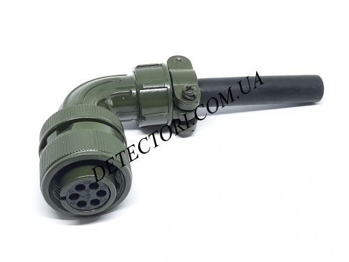 Штекер кутовий MS3108A14S-6S на 6 контактів фото 1
