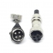Разъем GX16-4 IP67 16 мм на 4 контакта герметический mini XLR фото 1
