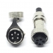 Разъем GX16-5 IP67 16 мм на 5 контактов герметический mini XLR фото 1