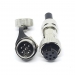 Разъем GX16-6 IP67 16 мм на 6 контактов герметический mini XLR фото 1
