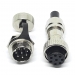 Разъем GX16-8 IP67 16 мм на 8 контактов герметический mini XLR фото 1