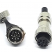 Разъем GX16-10 IP67 16 мм на 10 контактов герметический mini XLR фото 1