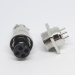 Разъем mini XLR GX16-4 16 мм на 4 контакта с квадратным фланцем фото 3