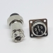 Разъем mini XLR GX16-6 16 мм на 6 контактов с квадратным фланцем фото 2