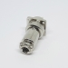Разъем mini XLR GX16-6 16 мм на 6 контактов с квадратным фланцем фото 6