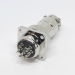 Разъем mini XLR GX16-7 16 мм на 7 контактов с квадратным фланцем фото 4