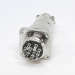 Разъем mini XLR GX16-9 16 мм на 9 контактов с квадратным фланцем фото 5