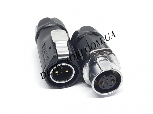 Разъем LP-20-8P герметичный межкабельный на 8 контактов IP-67 фото 1