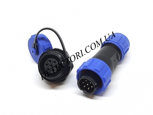 Разъем WEIPU SP-13-7P герметичный  на 7 контактов IP-68 фото 1