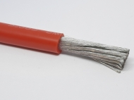Провод силиконовый 21мм2(4AWG) красный 1м
