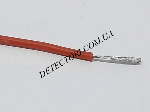 Провод силиконовый 0.2мм2(24AWG) красный 1м фото 1