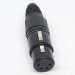 Гнездо Canon XLR 4P черное под кабель на 4 контакта фото 3