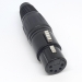 Гнездо Canon XLR 5P черное под кабель на 5 контактов фото 1