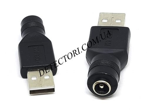 Переходник DC гнездо 5.5х2.1 на штекер USB type-A фото 1
