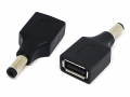 Переходник DC гнездо USB type-A на штекер 5.5х2.1