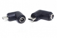 Переходник угловой DC гнездо 5.5х2.1 на штекер USB type-C